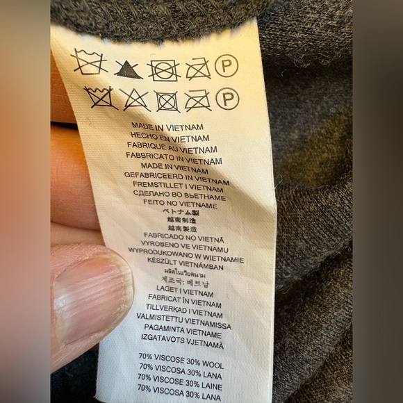 MICHAEL Michael Kors Gray Rouched Long Sleeve Knee Length Dress women size Small - Picture 8 of 8